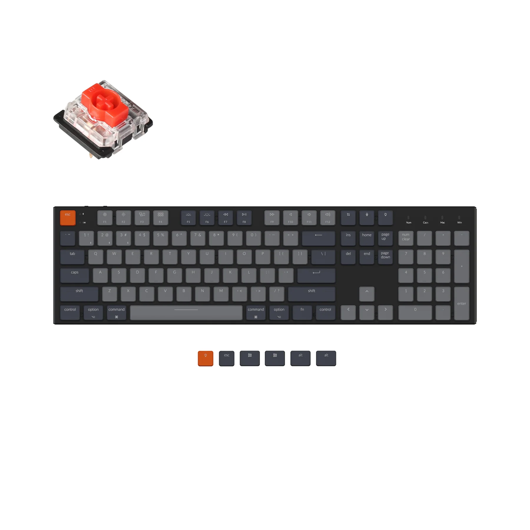 Клавиатура Keychron K5 Gateron Red Low-Profile