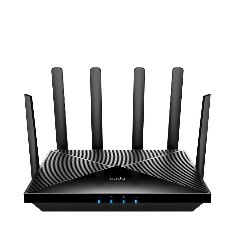 Безжичен рутер Cudy P5, 5G, AX3000, 2.4/5 GHz, 574 - 2402 Mbps, 10/100/1000