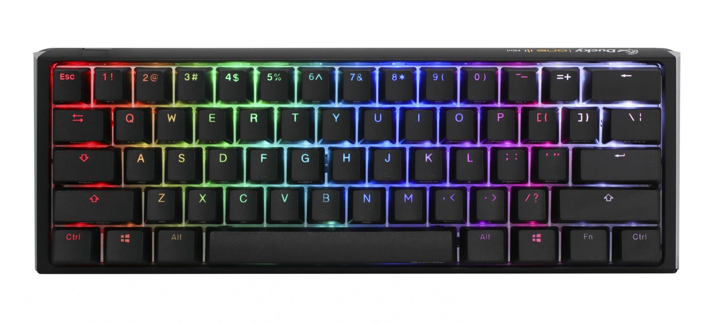 Геймърска механична клавиатура Ducky One 3 Classic Mini 60% Hotswap Cherry MX Black, RGB, PBT Keycaps
