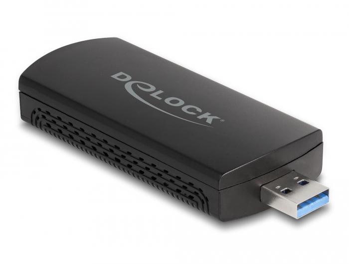 USB адаптер Delock AX1800, Wi-Fi 6, Dual Band WLAN (1201 + 574 Mbps)