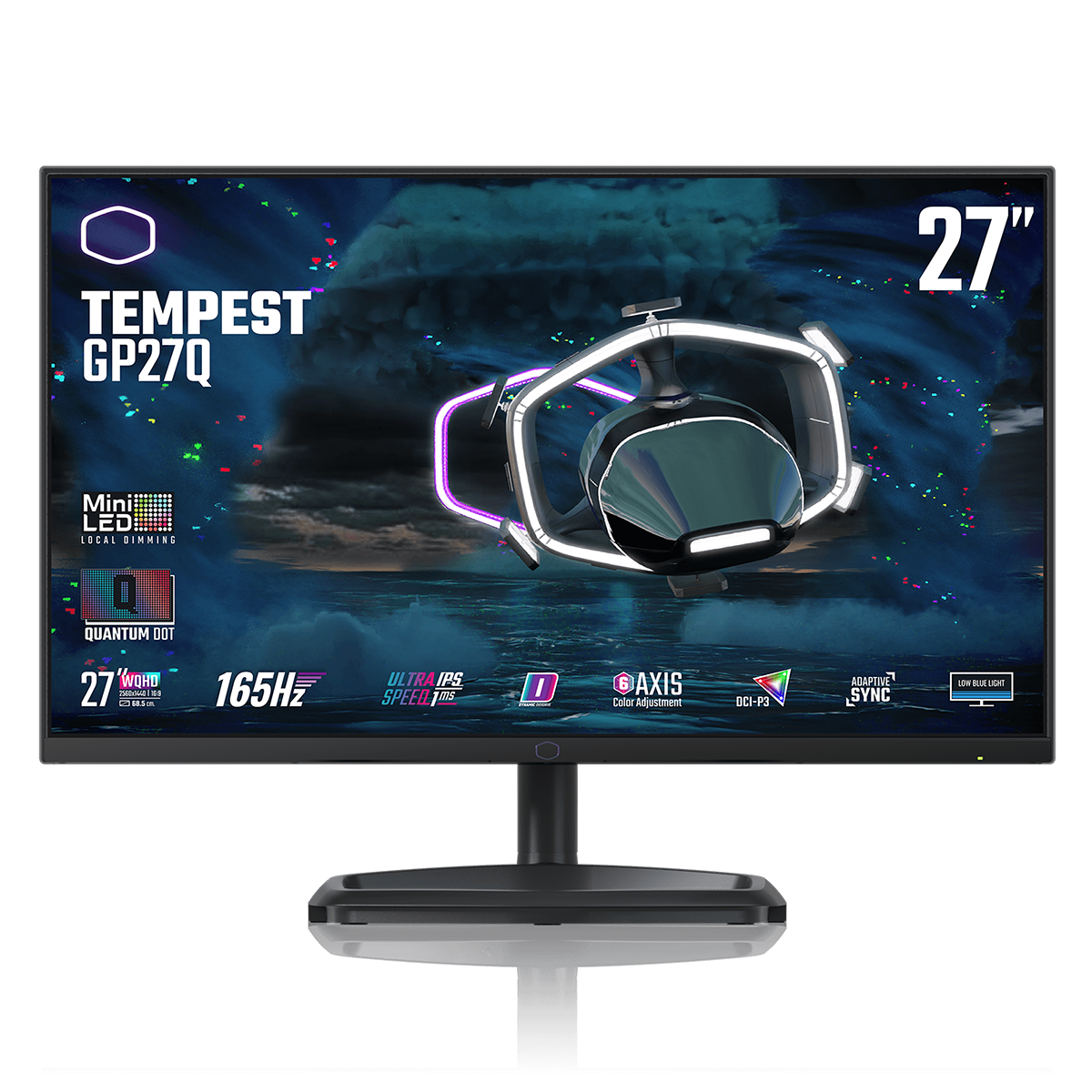 Монитор Cooler Master GP27Q - 27" IPS MiniLED WQHD 2560x1440, 1ms, 165Hz